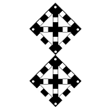 Знак "Поднять нож, закрыть крылья" (при наличии двух препятствий)