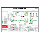 План эвакуации на бумаге