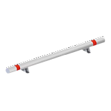 Колесоотбойник металлический на кронштейнах К-1